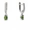 BG garnet earring 710: - Metal: Silver 925 - rhodium, Stone: Garnet