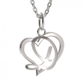 BG zlatý přívěsek písmenko D - 1413 Bílé zlato - 585