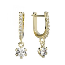 BG zlaté náušnice 556 Žluté zlato - 585 Diamant