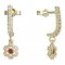 BeKid, Gold kids earrings -854 - Switching on: Brizura 0-3 roky, Metal: Yellow gold 585, Stone: White cubic zircon