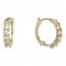 BeKid, Gold kids earrings -1347 - Metal: Yellow gold 585, Stone: White cubic zircon