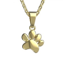 BeKid zlatý přívěšek - tlapka1368 Žluté zlato - 585