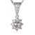 BG zlatý diamantový přívěšek  627 Bílé zlato - 585 Diamant lab-grown