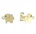 BeKid, Gold kids earrings -1282 - Switching on: Puzeta, Metal: Yellow gold 585, Stone: White cubic zircon