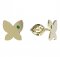 BeKid, Gold kids earrings -843 - Switching on: Brizura 0-3 roky, Metal: Yellow gold 585, Stone: White cubic zircon
