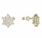 BeKid, Gold kids earrings -109 - Switching on: Chain 9 cm, Metal: White gold 585, Stone: Red cubic zircon