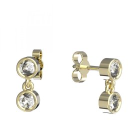 BG zlaté náušnice 791 Žluté zlato - 585 Diamant