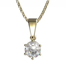 BG zlatý přívěšek 1295 Žluté zlato - 585 Diamant