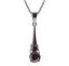 BG přívěs kruhového tvaru 473-C Stříbro 925 - rhodium Granát