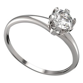 BG zlatý prstýnek 872 I Bílé zlato - 585 Diamant