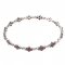 BG bracelet 063 - Metal: Silver 925 - ruthenium, Stone: Garnet