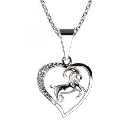 BG zlatý přívěšek Kozoroh 042 Bílé zlato - 585 Diamant