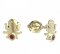 BeKid, Gold kids earrings -1274 - Switching on: Brizura 0-3 roky, Metal: Yellow gold 585, Stone: White cubic zircon