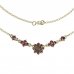 BG necklace 010 - Metal: Silver 925 - rhodium, Stone: Garnet