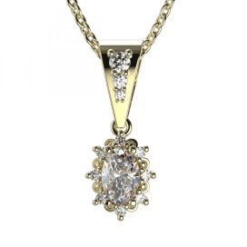 BG zlatý přívěšek  953 Žluté zlato - 585 Diamant