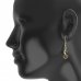 BG earring circular 511-P93 - Metal: Silver 925 - rhodium, Stone: Garnet