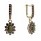 BG garnet earring 756-94 - Metal: Silver - gold plated 925, Stone: Garnet