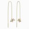 BeKid, Gold kids earrings -1159 - Switching on: Circles 12 mm, Metal: Yellow gold 585, Stone: Red cubic zircon