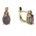 BG garnet earring 712+ - Switching on: Puzeta, Metal: Silver 925 - rhodium, Stone: Moldavit and garnet