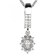 BG zlatý přívěšek  953 Bílé zlato - 585 Diamant