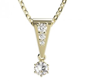 BG zlatý přívěšek 1293 Žluté zlato - 585 Diamant