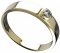 BG zlatý snubní prsten F/551m - Kov: Žluté zlato 585, Kámen: Bílý kubický zirkon