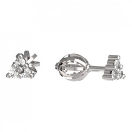 BeKid dětské náušnice 773 Bílé zlato - 585 Diamant