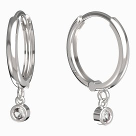 BeKid dětské náušnice 767 Bílé zlato - 585 Diamant