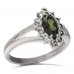 BG ring oval stone 504-V - Metal: Silver 925 - rhodium, Stone: Garnet