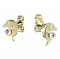 BeKid, Gold kids earrings -1271 - Switching on: Brizura 0-3 roky, Metal: Yellow gold 585, Stone: White cubic zircon