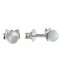 BeKid children's earrings Mouse with pearl 1399 - Einschalten: Brizura 0-3 Jahre, Metall: Weißes Gold 585, Stein: weiße Perle