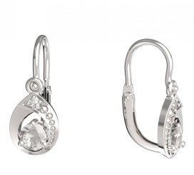 BeKid dětské náušnice 1242 Bílé zlato - 585 Diamant