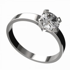BG zlatý zásnubní prsten 946/558 Bílé zlato - 585 Diamant