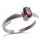 BG ring oval 477-I - Metal: Silver 925 - rhodium, Stone: Garnet
