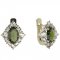 BG garnet earring 466-07 - Metal: Silver 925 - rhodium, Stone: Garnet