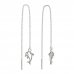 BeKid, Gold kids earrings -1183- - Switching on: Chain 9 cm, Metal: White gold 585