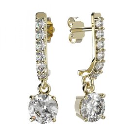 BG zlaté náušnice 727 Žluté zlato - 585 Diamant