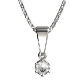 BG zlatý přívěšek 1293 Bílé zlato - 585 Diamant