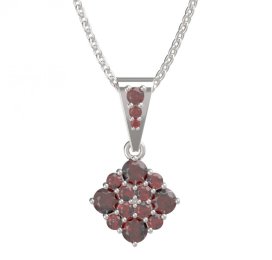 BG přívěšek 317 Stříbro 925 - rhodium Granát