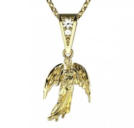 BG zlatý přívěšek anděl 1175 Žluté zlato - 585 Diamant