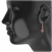 BG earring star 536-P93 - Metal: Silver 925 - rhodium, Stone: Garnet