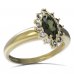 BG prsten s oválným kamenem 504-I - Kov: Stříbro 925 - rhodium, Kámen: Granát