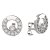 BG zlaté náušnice 1579 Bílé zlato - 585 Diamant
