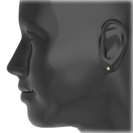 BG zlaté náušnice 101 Žluté zlato - 585 Diamant