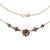 BG náhrdelník 010 Stříbro 925 - pozlacené Granát