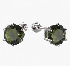 BG moldavite earrings - 681