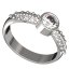 BG zlatý diamantový prstýnek 720 Růžové zlato 585 (30-90dní) Diamant lab-grown