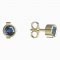 BeKid dětské náušnice 770 - Zapínání: Kruhy 12 mm, Kov: Bílé zlato 585, Kámen: Světle modrý kubický zirkon