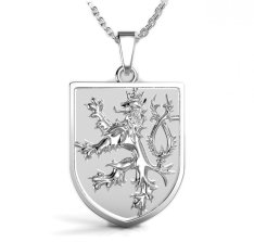 BG přívěšek-Český lev 1196 Bílé zlato - 585