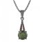 BG přívěs kruhového tvaru 474-G Stříbro 925 - rhodium Granát